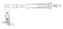 GENOUD CABLE BUJIA KANGOO 1.4-1.6-CLIO-TWINGO-MEGANE M4-PIN