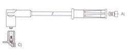 [11060.0370] GENOUD CABLE BUJIA P 405 SRI M4-PIN