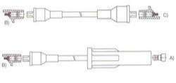 GENOUD CABLE BUJIA F100 - FAIRLANE V8 FASE II