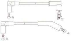 GENOUD CABLE BUJIA F100 V8 <1980 E/DURASPARK