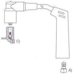 GENOUD CABLE BUJIA KA 1.0 1999> M4-PIN