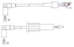GENOUD CABLE BUJIA FORD GRANADA 2.3I-2.8I E/DURASPARK