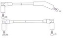 [12135.0370] GENOUD CABLE BUJIA RANGER V8 <1990 E/DURASPARK SAE
