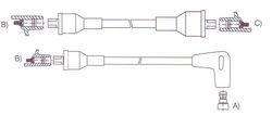 GENOUD CABLE BUJIA CHEV.C-10 SEVEL