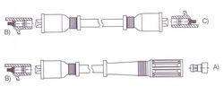 GENOUD CABLE BUJIA F 128 SUPER EUROPA