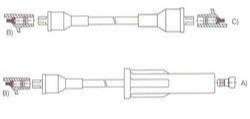 GENOUD CABLE BUJIA GACEL 1.6-1.8 1989>