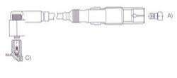 GENOUD CABLE BUJIA GOLF 2.9I-PASSAT 2.8I BOBINA SECA M4-PIN