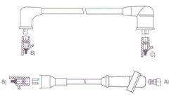 GENOUD CABLE BUJIA SUZUKI SWIFT GL 3 CILINDROS 1.0