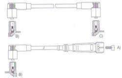 GENOUD CABLE BUJIA SEAT CORDOBA 1.6-1.8 M4-PIN