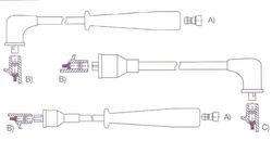GENOUD CABLE BUJIA DAIHATSU DOMINO NEQ 1990>