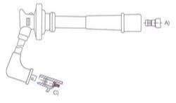 GENOUD CABLE BUJIA TOYOTA COROLLA 1.5I 88/92