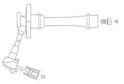 GENOUD CABLE BUJIA TOYOTA COROLA 1.3-1.6I 16V 1997>