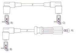 GENOUD CABLE BUJIA VOLVO 760 TURBO INTERCOOLER