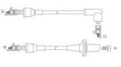 GENOUD CABLE BUJIA VOLVO 760 GLE 2.8-2.8I 80-84