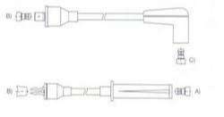 GENOUD CABLE BUJIA CHRYSLER SPIRIT-NEON 2.0 4V