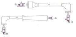 GENOUD CABLE BUJIA HONDA ACCORD COUPE 1987>