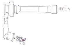 GENOUD CABLE BUJIA MITSUBISHI 1.6I-LANCER-MIRAGE 1.8I