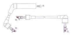 GENOUD CABLE BUJIA MITSUBISHI MONTERO V6 RS
