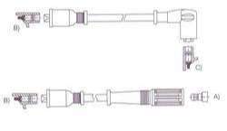 STARYEN CABLE BUJIA TEMPRA  /314080.0786  /CABLE TEMPRA