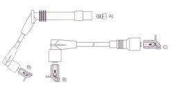 GENOUD CABLE BUJIA CHEVROLET ASTRA CORSA 1.2I 1.4I 1991>