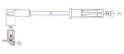 STARYEN CABLE BUJIA P 405 SRI CONEXION M4-PIN  