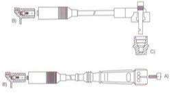 STARYEN CABLE BUJIA GALAXY 1.8-2.0 INYECCION BOSCH C.CHAPA  