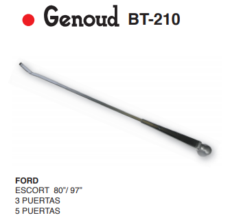 GENOUD BRAZO TRASERO FORD ESCORT 3 PTAS - 5 PTAS 80/97