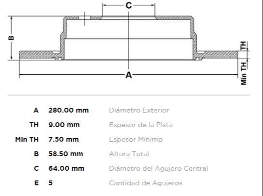 FREMAX DISCO FRENO HONDA CR-V TS  