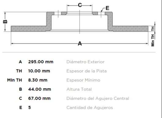 FREMAX DISCO FRENO M-BENZ A250 / B180 / B200