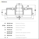 [1511.0334] FREMAX CAMPANA FRENO TRAS. VW GACEL SENDA GOL SAVEIRO AUDI 80 90 COUPE SEAT CORDOBA IBIZA TOLEDO C/MAZA