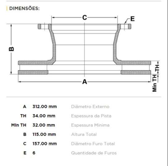 FREMAX DISCO FRENO M-BENZ 712C/912C/914C  