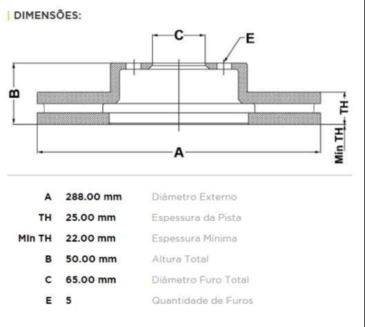 FREMAX DISCO FRENO AUDI A3 04> DV VW VENTO 2.5