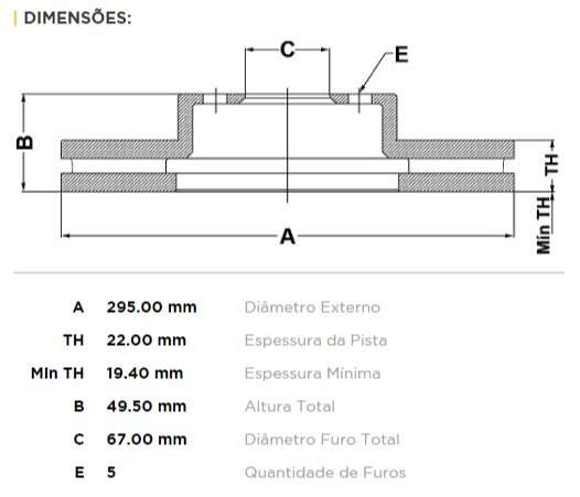 FREMAX DISCO FRENO M-BENZ 300 92> DV  