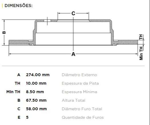 FREMAX DISCO FRENO SUBARU IMPRES / LEGA TUR  