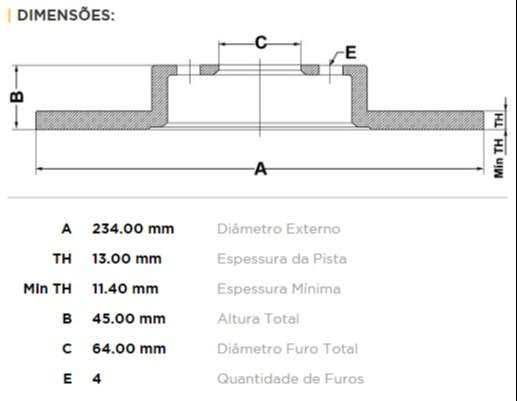 FREMAX DISCO FRENO MITSUBISHI LANCER 1 3I DS-S  