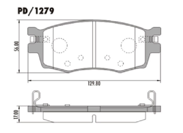 FRASLE PASTILLA EJE DELANT. 17MM  /HYUNDAI ACCENT 06> // KIA MOTORS RIO 05> 