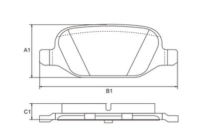 FRASLE PASTILLA EJE TRASERO 13.50MM  /FIAT BRAVO 12> LINEA 15> PUNTO 09> 