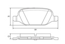 [PD1331.0332] FRASLE PASTILLA EJE TRASERO 13.50MM  /FIAT BRAVO 12> LINEA 15> PUNTO 09> 