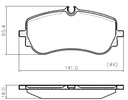 [PD1550.0332] FRASLE PASTILLA EJE TRASERO 18MM  /VW AMAROK V6 17> 