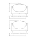 [PD1605.0332] FRASLE PASTILLA EJE TRASERO  /CITROEN C4 PICASSO II HDI 13> PEUGEOT 308 408 13>
