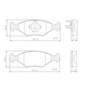 [PD25RAP.0332] FRASLE PASTILLA EJE DELANT. 17MM FIAT PALIO 97> SIENA 97 (SIST.TEVES)