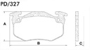 [PD327.0332] FRASLE PASTILLA EJE DELANT. 15MM  /RENAULT TWINGO (SIST.IMPORTADO) - EXPRESS 