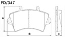 [PD347.0332] FRASLE PASTILLA EJE DELANT. 17.80MM  /RENAULT MASTER 2.5 - 2.8  02> 