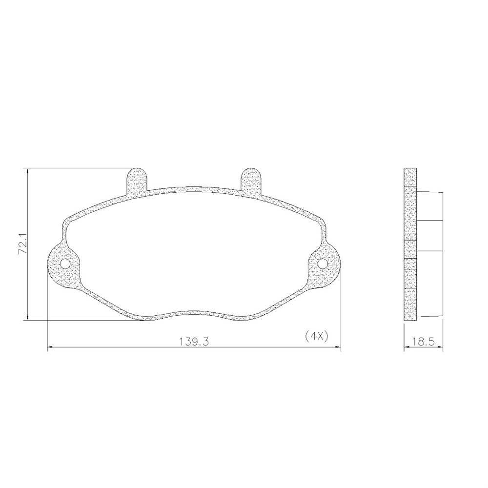 FRASLE PASTILLA EJE DELANT. 19MM  /FORD TRANSIT RODADO 15 DELANTERA // SIST.GIRLING 