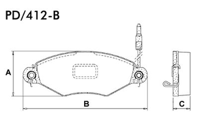 FRASLE PASTILLA EJE DELANT.18MM  /RENAULT KANGOO 1.9 99/09