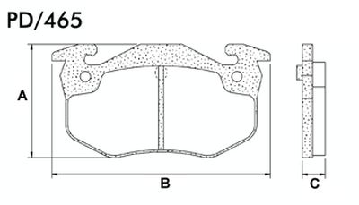 FRASLE PASTILLA EJE TRASERO 11MM  /CITROEN SAXO 00> XSARA 99> XSARA PICASSO 01>  /PEUG 205 - 306 // RENAULT CLIO - MEGANE