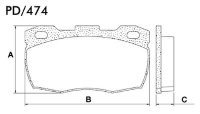 FRASLE PASTILLA EJE DELANT. 18MM  /LAND ROVER 90 2.5 - 2.5D 94> DEFENDER 94> DISCOVERY 87/94 