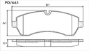 [PD661.0332] FRASLE PASTILLA EJE DELANT. 20.30MM  /M.BENZ SPRINTER 515 12> 