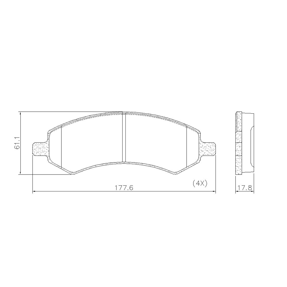 FRASLE PASTILLA EJE DELANTERO  /DODGE RAM 1500 15> 