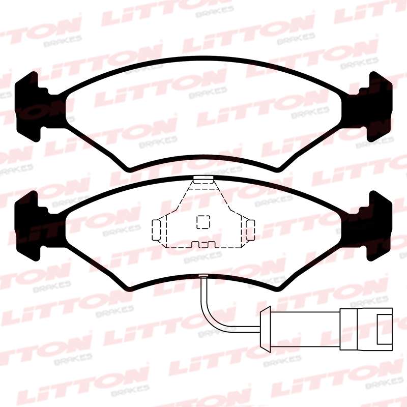 LITTON PASTILLAS FRENO DEL. FORD ESCORT 1.6- 1.8 ESCORT III - IV FIESTA III - IV ORION I - II SIERRA 2.3 